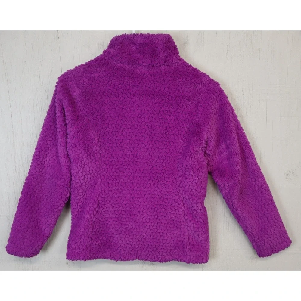 The North Face‎ Hi-Pile Fleece Jacket Purple Size M 10/12 Full Zip Polyester